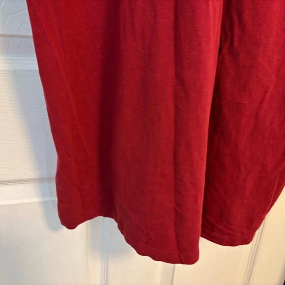 Universal STANDARD Red Long Sleeve Tesino V-Neck Tee Dress Plus Size  L - Picture 12 of 12